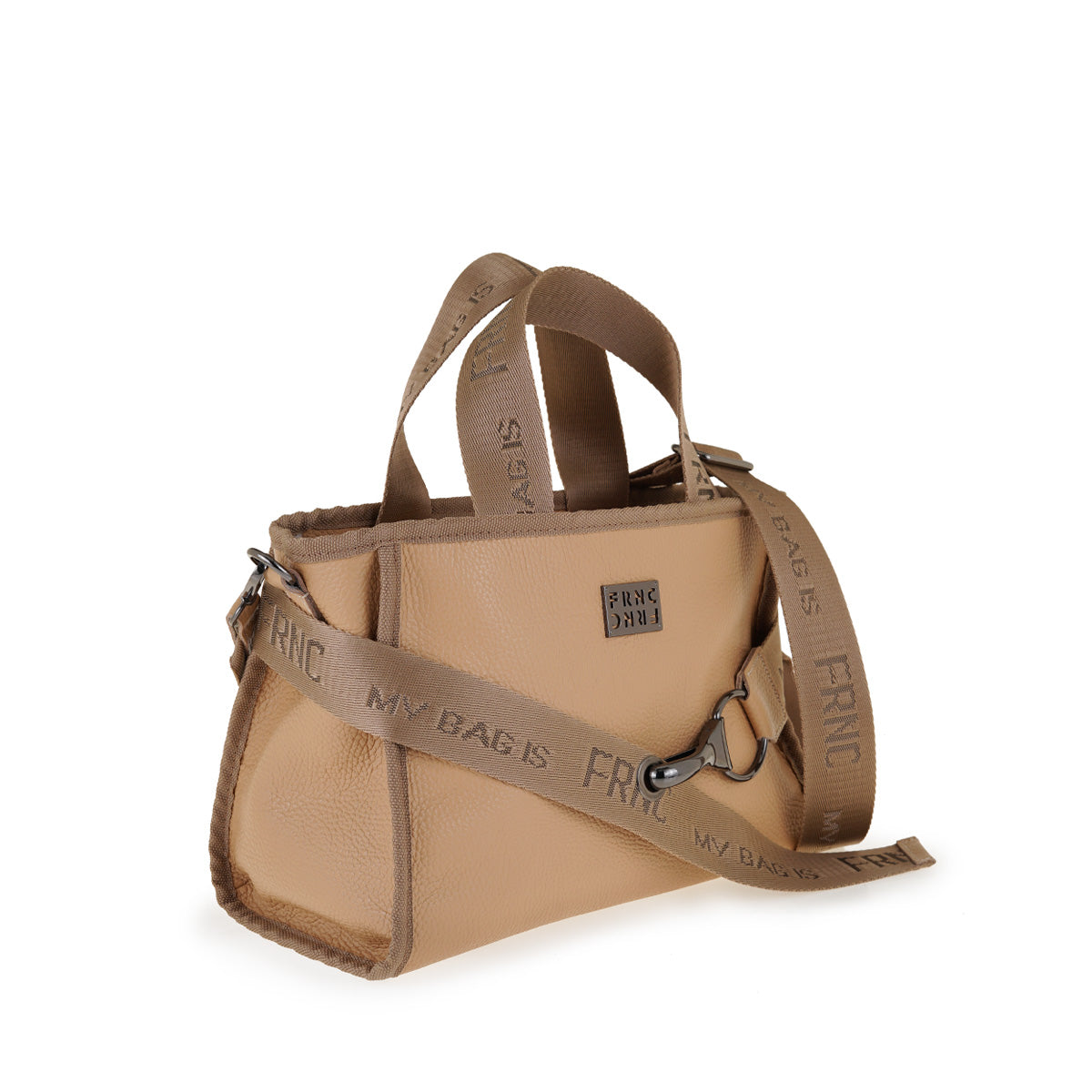 Γυναικεία Τσάντα Χειρός Σε Χρώμα Καμηλό FRNC 3761 VKT