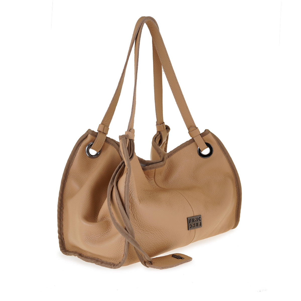 Γυναικεία Τσάντα Ωμου Σε Χρώμα Καμηλό FRNC 3775 VKT