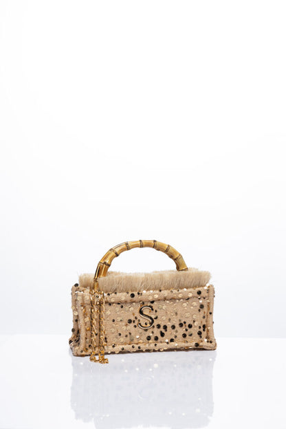 ZOUZOU MINI BAMBOO BAG BEIGE