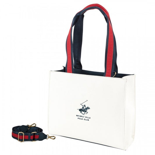 Beverly Hills Polo Γυναικεία Τσάντα Ώμου BH-4550 Λευκό