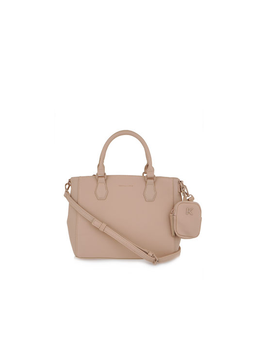 Kendall + Kylie Γυναικεία Τσάντα Tote Χειρός Μπεζ HBKK-124-0003-19