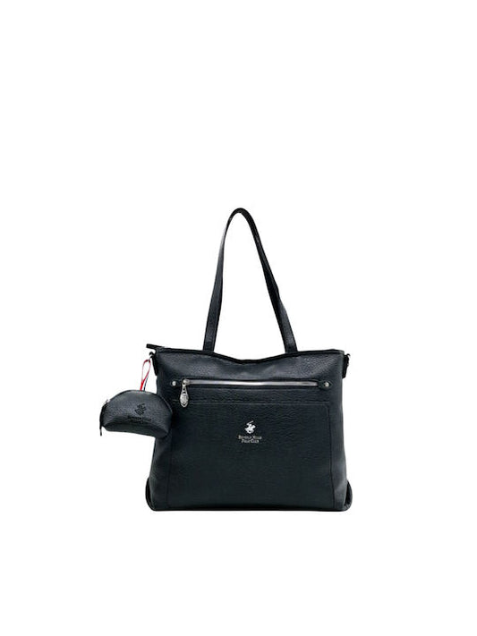 Beverly Hills Polo Club Σετ Γυναικεία Τσάντα Ώμου Μαύρη bh 4130