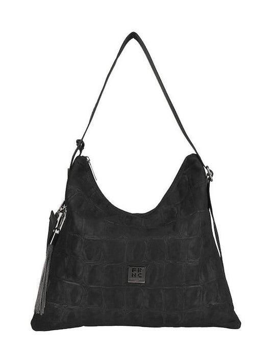 FRNCΓυναικεία Τσάντα Ώμου Μαύρη 6141