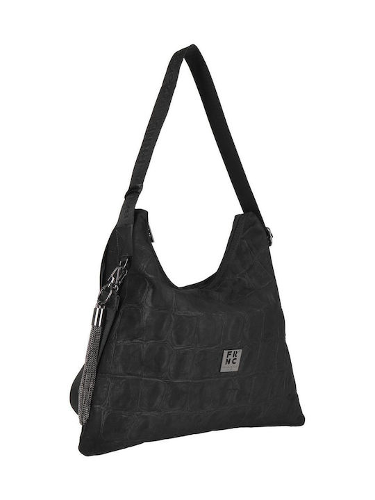 FRNCΓυναικεία Τσάντα Ώμου Μαύρη 6141