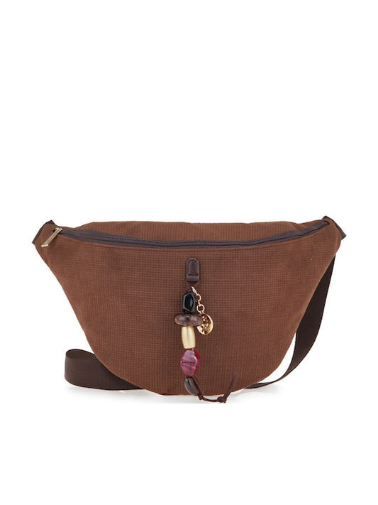 FRNCΓυναικεία Τσάντα Χιαστί Καφέ 5554