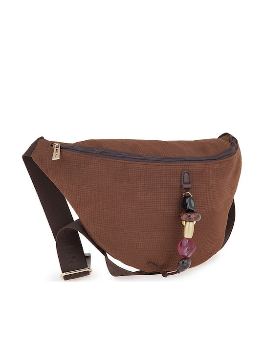 FRNCΓυναικεία Τσάντα Χιαστί Καφέ 5554