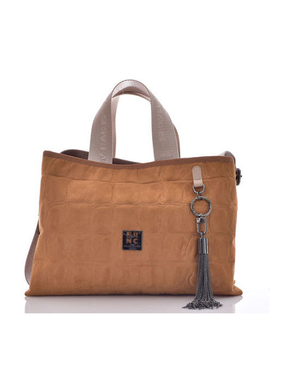 FRNCΓυναικεία Τσάντα Χειρός Καφέ 6136