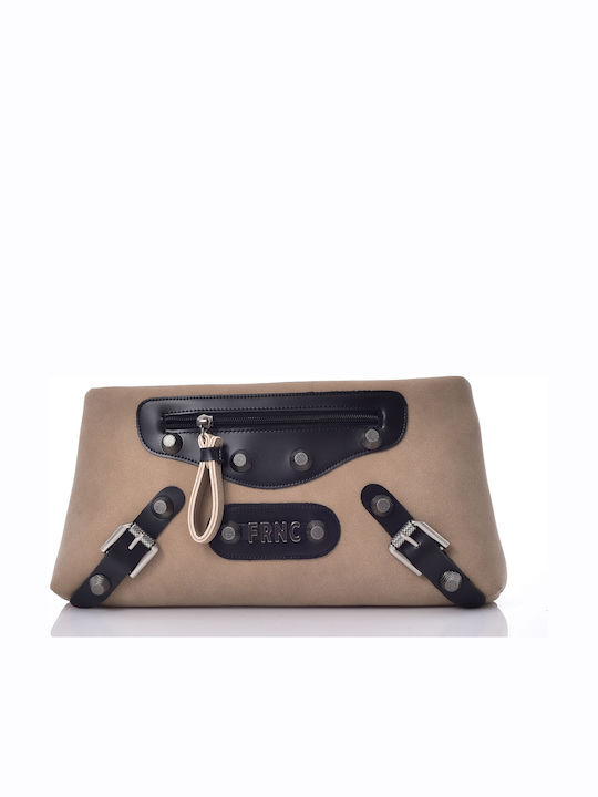 FRNC Γυναικείο Clutch Μπεζ 2362