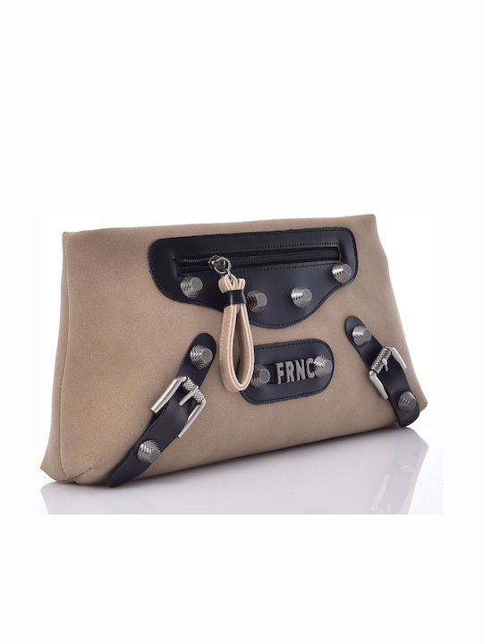 FRNC Γυναικείο Clutch Μπεζ 2362