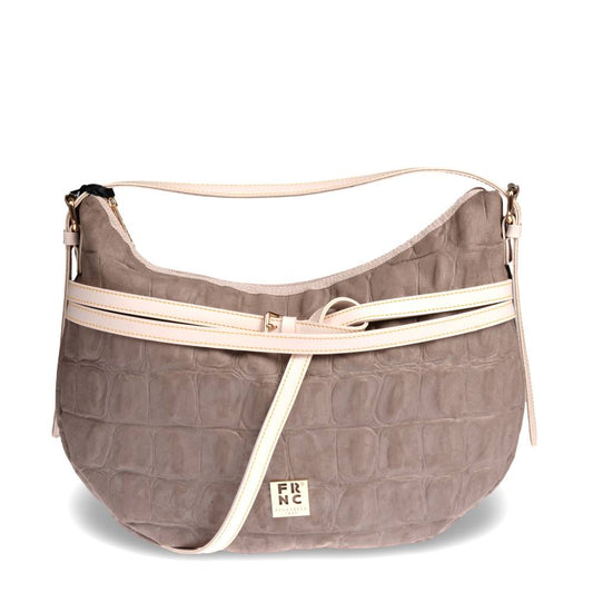 Γυναικεία Τσάντα Ώμου Eco Nubuck FRNC 6103