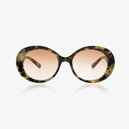 OOZOO SUNGLASSES / GREEN TURTOISE, SHINY SG010-TG