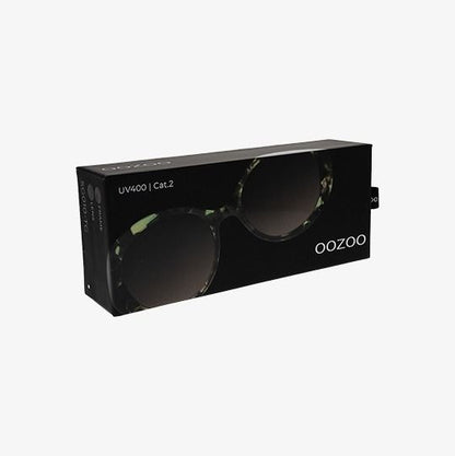 OOZOO SUNGLASSES / GREEN TURTOISE, SHINY SG010-TG