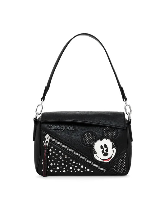 Desigual Τσάντα Mickey Studstyle Phuk 24WAXP71 Μαύρο