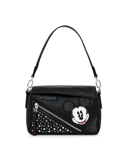 Desigual Τσάντα Mickey Studstyle Phuk 24WAXP71 Μαύρο